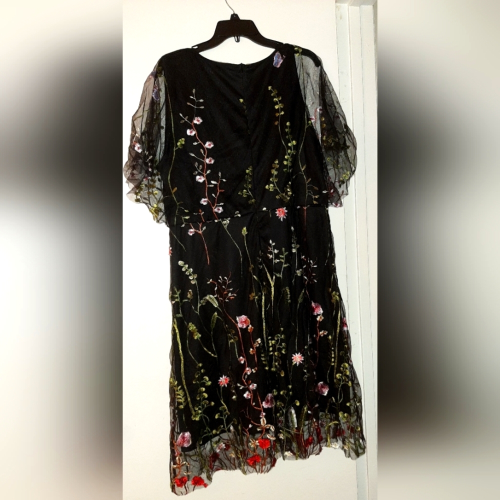 Embroidered floral dress